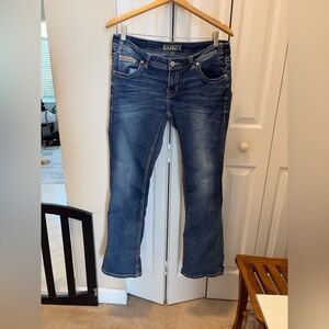 Rock & Roll Cowgirl Dark Wash Bootcut Jeans Approx 14